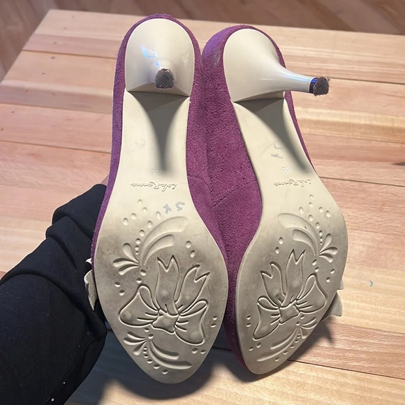 Lola Ramona Revisited plum vintage suade hills. Size 7 - Picture 5 of 7